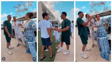 صورة محمد رمضان يغني “أنا مافيا” ويلتقط صورا مع جمهوره في مراسي