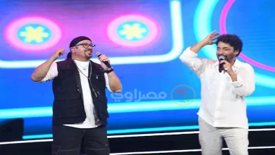 صورة بالصور- بشرى وتوفيق عكاشة في حفل نجوم التسعينات فؤاد وحميد و