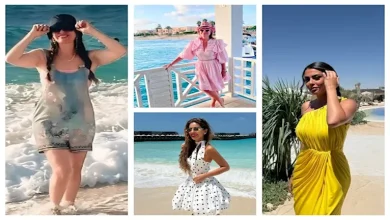 صورة 20 صورة جريئة لنجمات الفن أمام شواطئ البحر