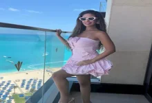 صورة بالصور.. مي سليم تخطف الأنظار من أمام شواطئ العلمين الجديدة