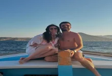 صورة 15 صورة لـ نور الشربيني مع زوجها في المصيف على شاطيء البحر