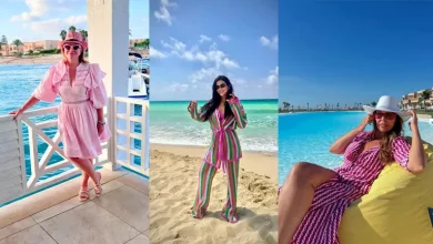 صورة “إلهام شاهين وداليا البحيري وريم سامي”.. 25 صورة لنجمات الفن في الساحل