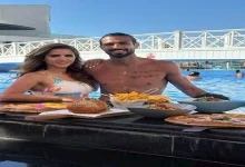 صورة 6 صور لرامي صبري وزوجته شيما صابر في حمام السباحة