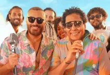 صورة منير وتامر حسني يحتفلون بطرح “الذوق العالي” بحضور بنات محمد رحيم