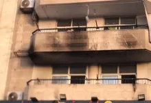 صورة بسبب سيجارة”.. اندلاع حريق في عمارة الفنان شريف إدريس