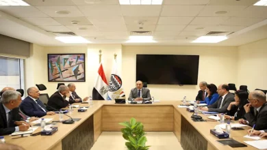 صورة وزير قطاع الأعمال يعقد اجتماعا موسعا مع رؤساء الشركات القابضة