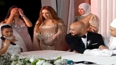 صورة بحضور جيهان الشماشرجي.. حفل زفاف نورهان أبو بكر والروائي محمد صادق