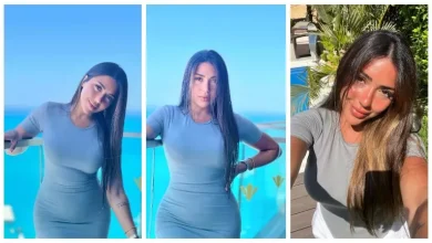 صورة بالصور.. سارة سلامة بإطلالة جذابة على البحر