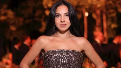 صورة أحدث ظهور لـ سلمى أبو ضيف وزوجها من حفل زفاف نجل إيلي صعب