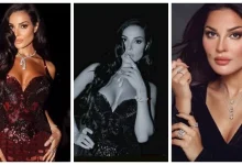 صورة فستان جريء ومكشوف.. 5 صور لـ نادين نجيم من حفل زفاف ابن ايلي صعب