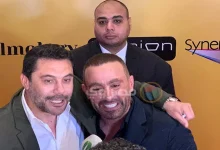 صورة مصطفى شوبير وأحمد حسن.. نجوم الرياضة في العرض الخاص لفيلم “أحمد وأحمد”