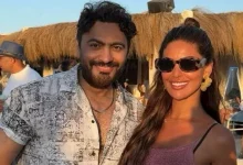 صورة مي سليم تنشر صورة مع تامر حسني وتوجه له رسالة.. ماذا قالت؟