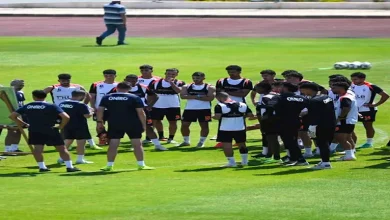 صورة ضربة ثنائية لمعسكر الزمالك قبل ودية وادي دجلة