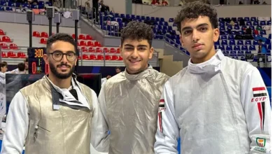 صورة منتخب مصر لسلاح الشيش يفوز على الكيان الصهيوني