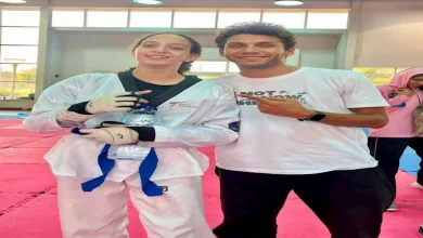 صورة فيروز حسام تحصد المركز الأول في تجارب منتخب ناشئي التايكوندو