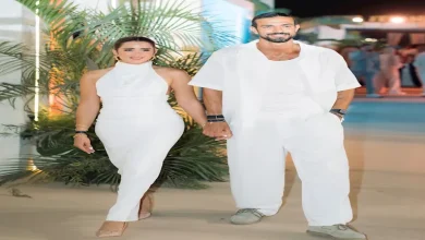 صورة 6 صور لشيما صابر مع زوجها في المصيف