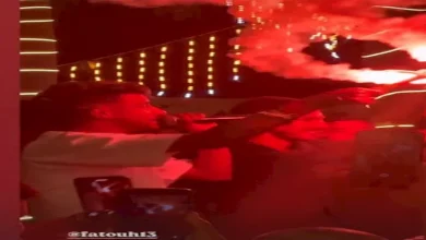 صورة أحمد فتوح مع عصام صاصا من حفل زفاف شقيقته