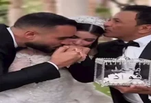 صورة دنيا عبدالعزيز تهنئ محمد فؤاد على زفاف ابنته (صور)