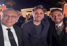 صورة محمد إمام ويوسف الشريف وعمرو الليثي.. النجوم في زفاف حفيد عادل