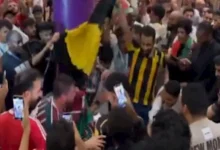 صورة 7 صور لاحتفال جمهور الاتحاد السعودي مع فلومينينسي البرازيلي