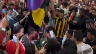 صورة 7 صور لاحتفال جمهور الاتحاد السعودي مع فلومينينسي البرازيلي