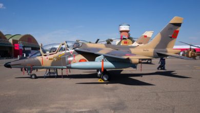 صورة استشهاد طيارين في تحطم طائرة عسكرية من نوع(Alpha Jet) بمحيط مطار فاس سايس كانت في مهمة تدريبية 