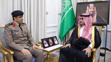 صورة نائب أمير نجران يلتقي مدير شرطة المنطقة  أخبار السعودية