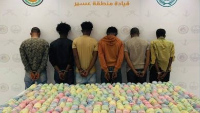 صورة عسير: القبض على 6 مخالفين لتهريبهم 100 كيلوغرام من القات  أخبار السعودية