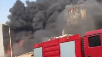 صورة كارثة صناعية.. 15 سيارة إطفاء تتصدى لحريق هائل في القاهرة  أخبار السعودية