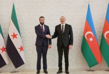 صورة الشرع يلتقي إلهام في باكو.. وتوقعات بعقد لقاء بين مسؤولين سوريين وإسرائيليين  أخبار السعودية