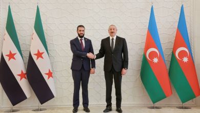 صورة الشرع يلتقي إلهام في باكو.. وتوقعات بعقد لقاء بين مسؤولين سوريين وإسرائيليين  أخبار السعودية