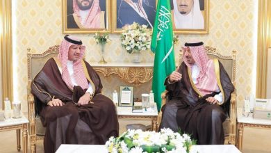 صورة  أمير نجران يستقبل رئيس هيئة الرقابة ومكافحة الفساد  أخبار السعودية