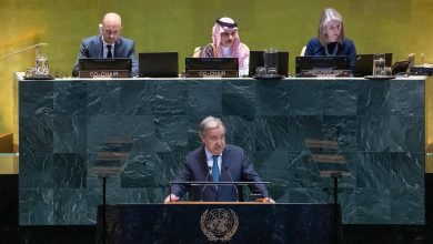 صورة وزير الخارجية يعتمد وثيقة مؤتمر حل الدولتين  أخبار السعودية