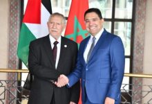 صورة مسؤول فلسطيني يلتقي ناصر بوريطة في الرباط