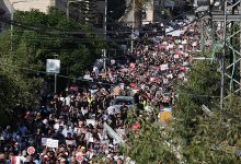 صورة تنديدا بالتجويع والحرب في غزة: عشرات الآلاف بمظاهرة قطرية بسخنين ووقفات في عدة بلدات