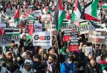 صورة حماس تدعو إلى تصعيد الحراك الجماهيري العالمي أيّام الجمعة والسبت والأحد