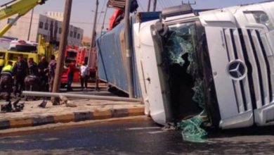 صورة | حادث مروري يتسبب بكثافة مرورية على شارع الحزام حرم إشارة التطوير الحضري/ماركا في عمان