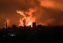 صورة | مصادر فلسطينية: 15 شهيدا بينهم أطفال في قصف على خيام النازحين بمواصي خان يونس