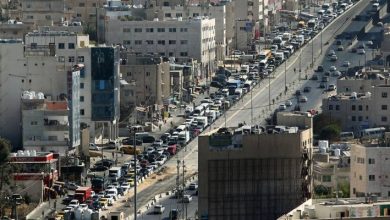 صورة | الأمن العام: تباطؤ مروري لحركة المركبات القادمة من جسر الثامن باتجاه دوار الشعب