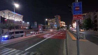 صورة | مداخل الباص سريع التردد.. ألوان تعريفية وإشارات أرضية وشواخص مرورية.. صور