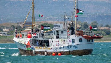 صورة | أسطول الحرية: تفعيل الطوارئ على متن السفينة “حنظلة” المتجهة لكسر الحصار على غزة بعد اقتراب قارب مجهول