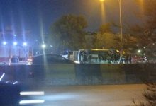 صورة | انقلاب مركبة بمنطقة مرج الحمام في عمّان