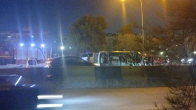صورة | انقلاب مركبة بمنطقة مرج الحمام في عمّان
