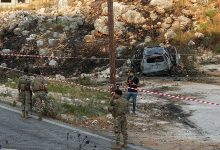 صورة شهيد في غارة إسرائيلية على دراجة نارية جنوبي لبنان