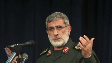 صورة قائد فيلق القدس يحذر بغداد من انتقال وشيك للتصعيد الإسرائيلي من سورية إلى العراق
