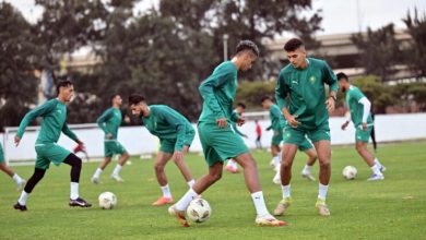 صورة المنتخب المغربي يواصل تحضيراته بنيروبي استعدادا لمواجهة أنغولا