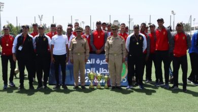 صورة اختتام البطولة الوطنية العسكرية للرياضات الجماعية وتتويج الفرق الفائزة