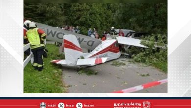 صورة مصرع أربعة أشخاص في تحطم طائرة صغيرة شرق مدينة إنسبروك النمساوية
