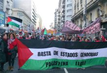 صورة مسيرات حاشدة في الأرجنتين دعماً لفلسطين ورفضاً للإبادة الجماعية في قطاع غزة