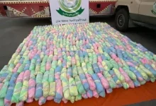 صورة دوريات الأفواج الأمنية بمنطقة جازان تُحبط تهريب 30 كيلوجرامًا من القات